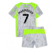 Manchester City Omar Marmoush #7 Koszulka Trzecia dzieci 2025-26 Krótki Rękaw (+ krótkie spodenki)